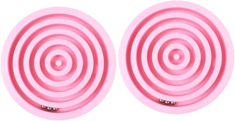 Pink Balance Maze Ball Game 2 Pack Puzzle Toys for Boys and Girls - Image 1